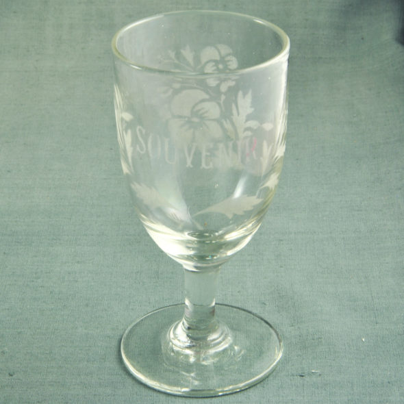 V 494 – Grand verre souvenir XIXe