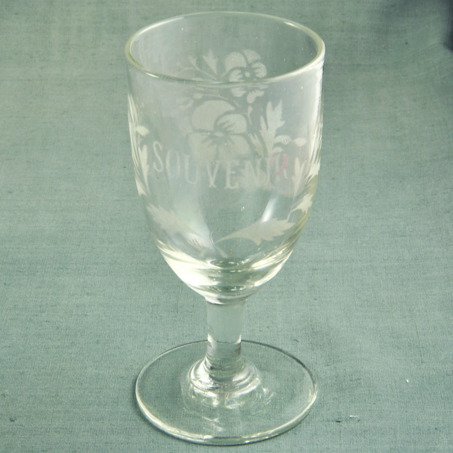 V 494 - Grand verre souvenir XIXe