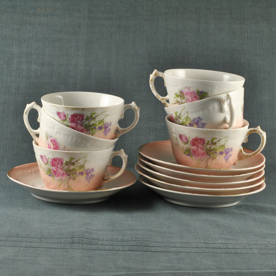 F 2263 - Tasses 1900 Limoges