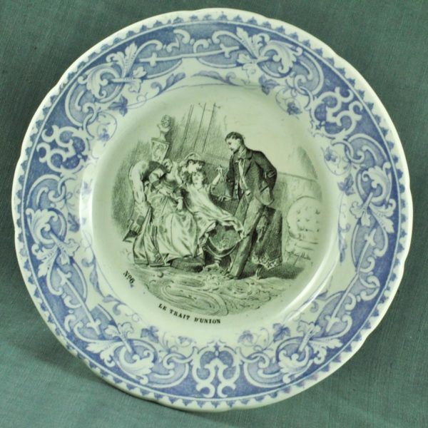 Assiette XIXe Creil et Montereau - F 2468