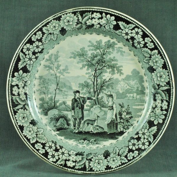 Assiette en faience fine XIXe - F 2478