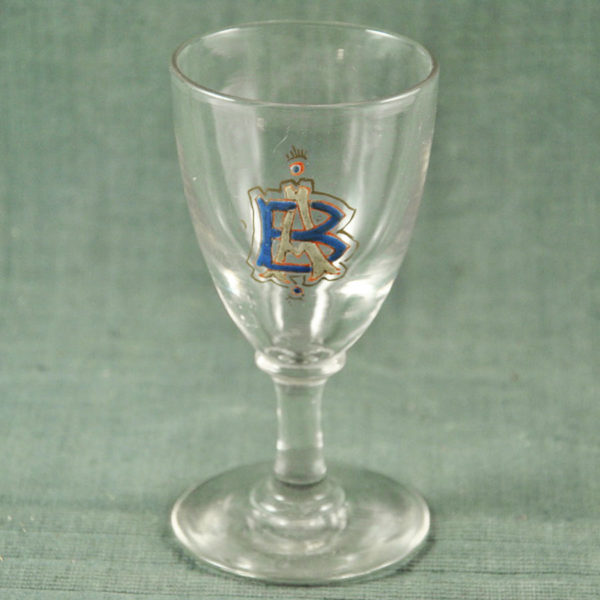 Verre émaillé XIXème - V 1201