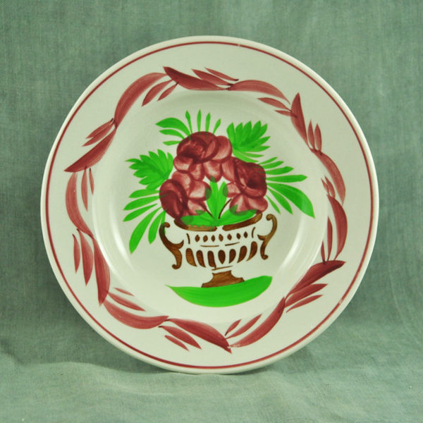 Assiette creuse XIXème Sarreguemines - F 3813