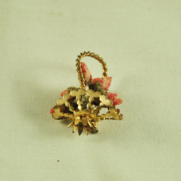 Broche panier de roses 1950 – B 1084