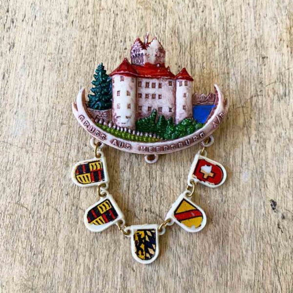 Broche souvenir 1950 de Meersburg - B 1246