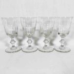 4 verres à pied 1900 - V 1590 – Image 2