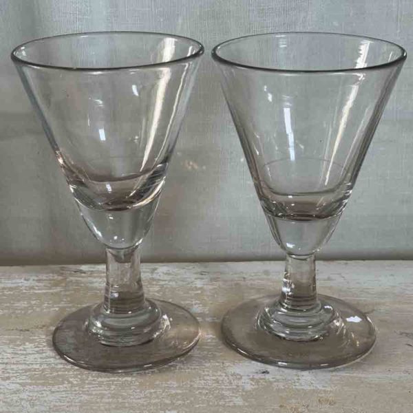 2 Très grands verres 19ème - V 1649