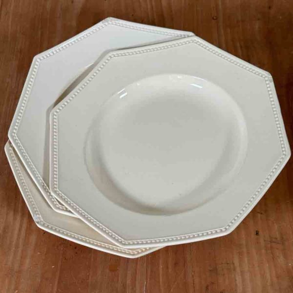 3 assiettes octogonales Sarreguemines - F 4643