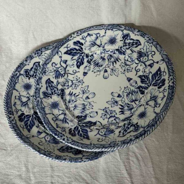 2 assiettes plates 1900 Gien - F 4661