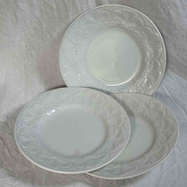 3 assiettes à dessert 19ème Creil et Montereau Lebeuf et Millet - F 4663