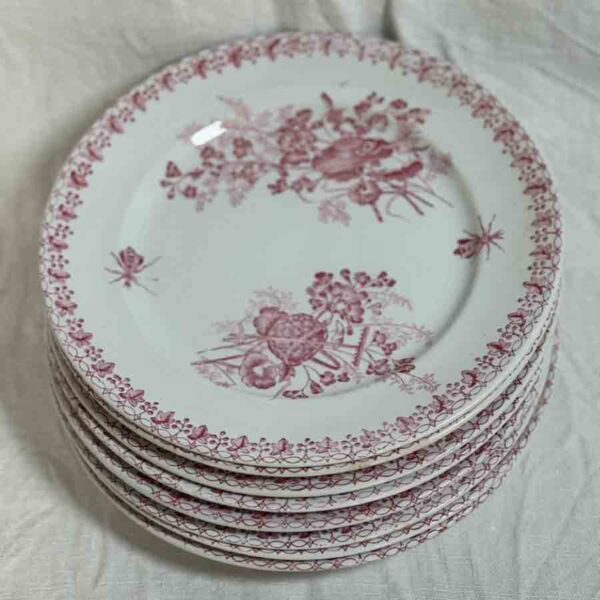 8 assiettes 1900 Onnaing (Nord) "Moisson"- F 4670
